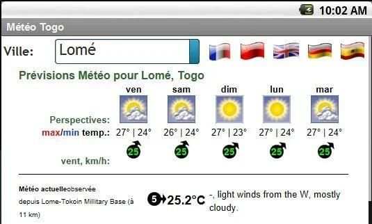Météo Togo screenshot 7