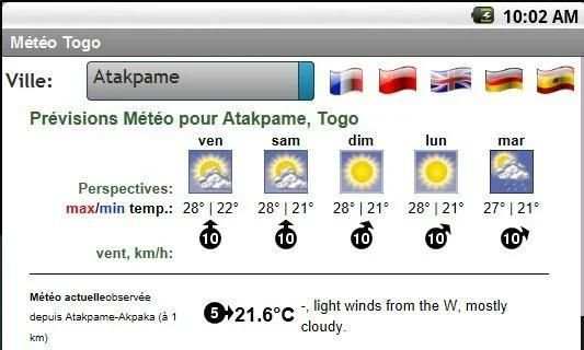 Météo Togo screenshot 4