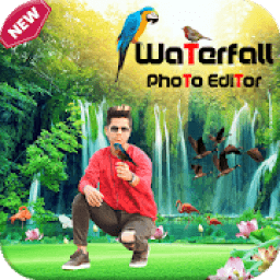 Waterfall Photo Editor - Waterfall Photo Frame आइकन