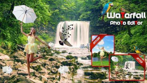 Waterfall Photo Editor - Waterfall Photo Frame screenshot 1
