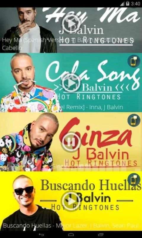 J Balvin - Hot Ringtones screenshot 2