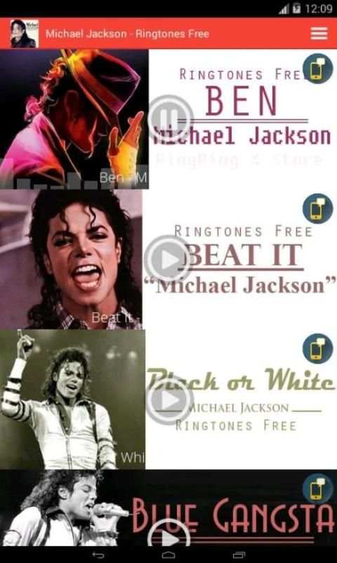 Michael Jackson - Ringtones Free स्क्रीनशॉट 4