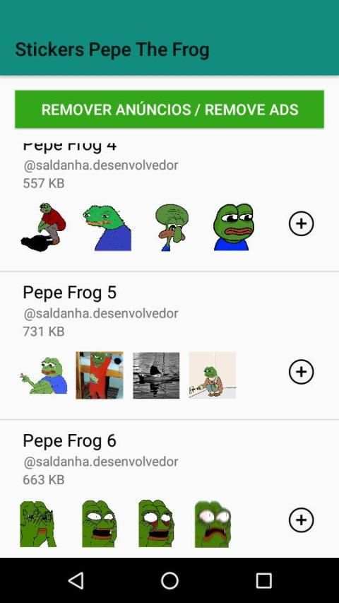 Figurinhas Pepe the Frog - Stickers WastickerApps screenshot 4