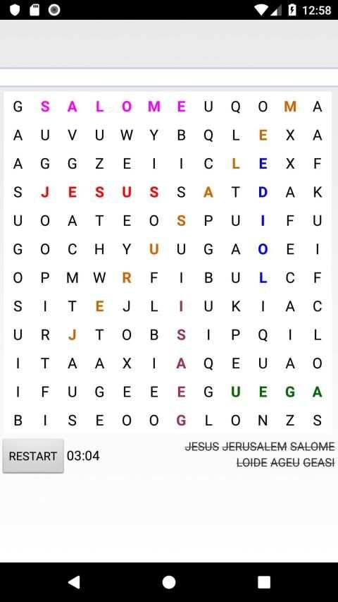 Word Search Bible screenshot 1