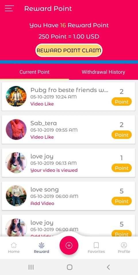 Uclip Video Status - Daily Rewards स्क्रीनशॉट 1