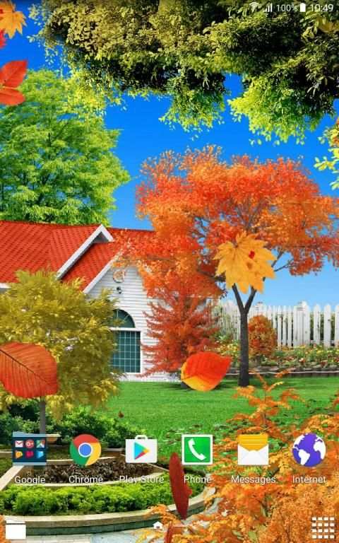 Autumn Garden Live Wallpaper स्क्रीनशॉट 3