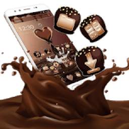 Brown Chocolate Sweet Heart Theme 1.1.3