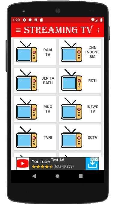 Streaming TV SCTV RCTI Dan GTV Indonesia 1 تصوير الشاشة