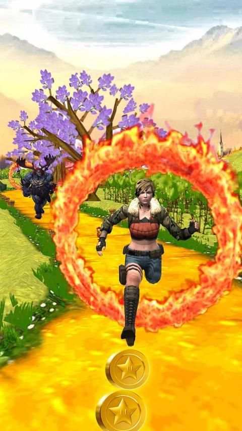 Temple Lost Fire Run 3D Endless Game स्क्रीनशॉट 3