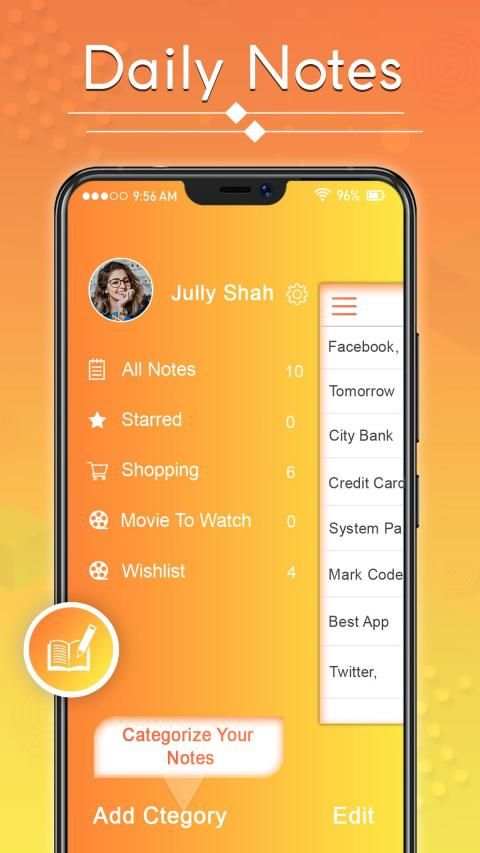 Notepad : Notes - Memo, Checklist स्क्रीनशॉट 5