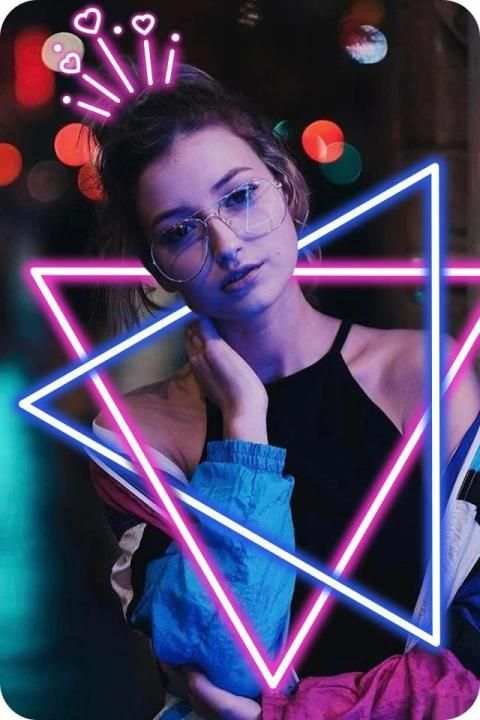 Light Glow Crown Photo Editor - Neon Photo Effects स्क्रीनशॉट 2