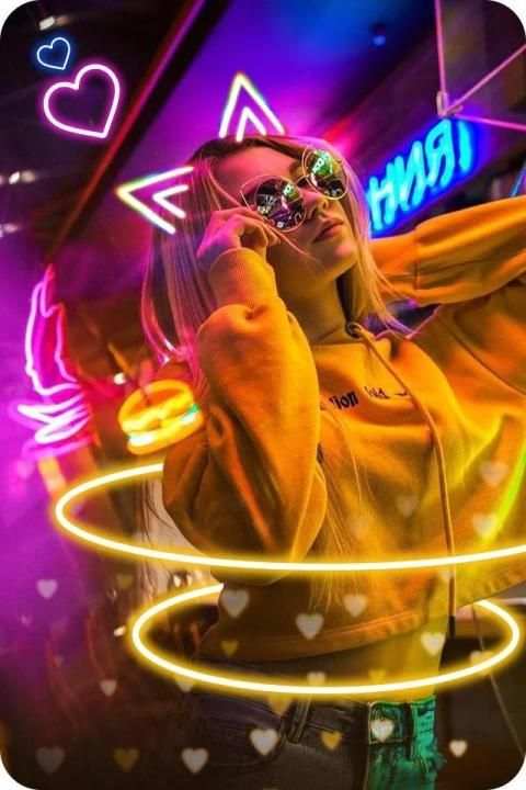 Light Glow Crown Photo Editor - Neon Photo Effects स्क्रीनशॉट 5