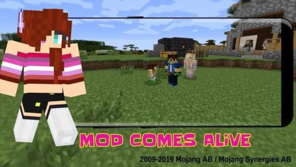 Mod Comes Alive : Blocky Love Story screenshot 2