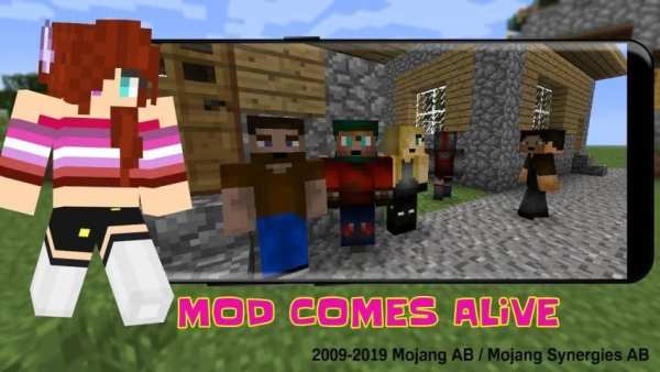 Mod Comes Alive : Blocky Love Story screenshot 1