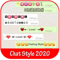 Chat Style : Stylish Font &amp; Text for WhatApp 2020 आइकन