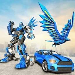 Flying Falcon Robot Car Transforming Game