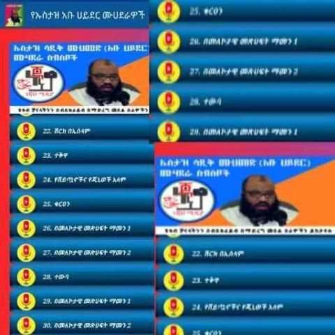 የኡስታዝ አቡ ሃይደር አፕ (ነጃህ ሚዲያ) screenshot 1
