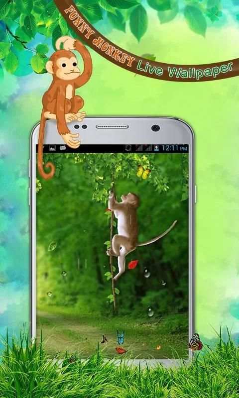 Funny Monkey Live Wallpaper स्क्रीनशॉट 6