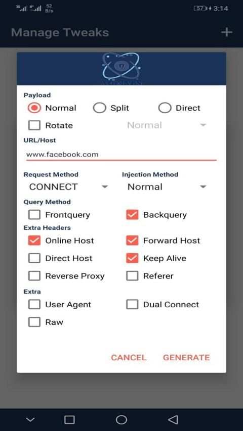ATOM VPN screenshot 1