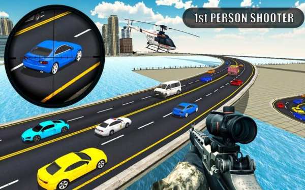 Traffic Sniper Shooting Combat 2019 screenshot 8