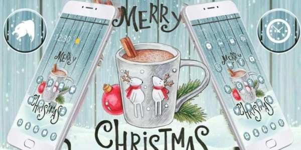 Tema Selamat Natal Coffee Cup screenshot 1