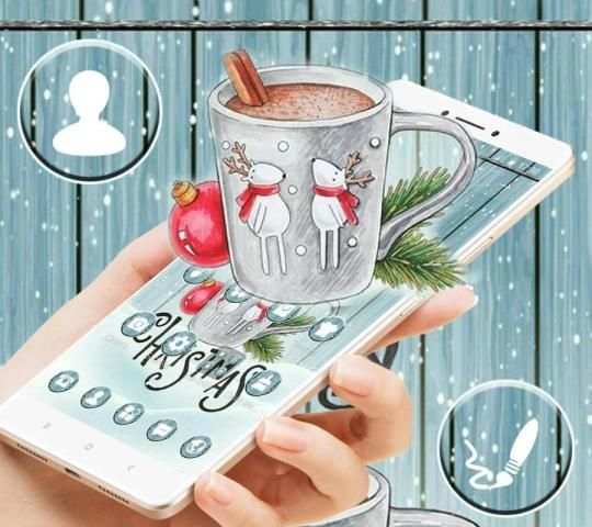 Tema Selamat Natal Coffee Cup screenshot 3