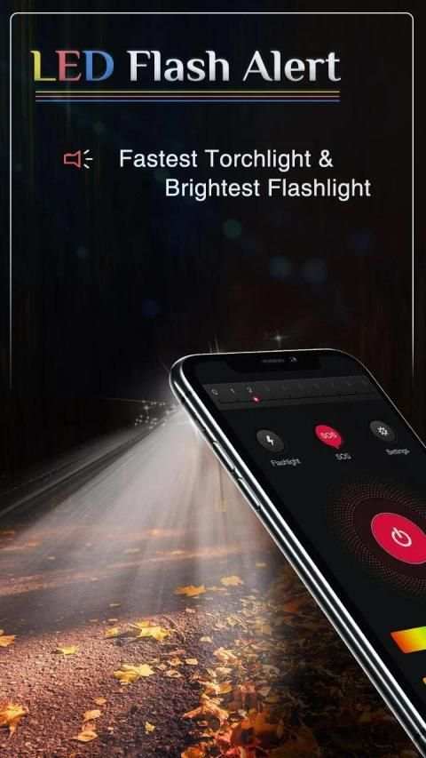 LED Flash Alert : Super Bright Flashlight स्क्रीनशॉट 3