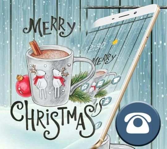 Tema Selamat Natal Coffee Cup screenshot 2