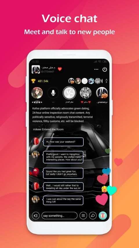 kafoo.live-Voice Social screenshot 3