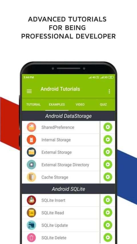 Android Tutorial: Source Code,Live Demo,Video,Quiz screenshot 3