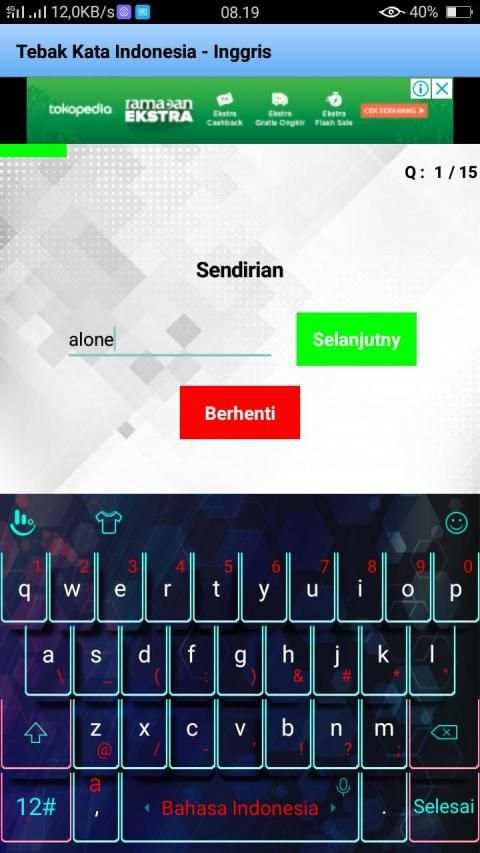 Belajar Bahasa Inggris - Cepat screenshot 1