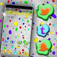 Color Water Drops Launcher Theme on 9Apps