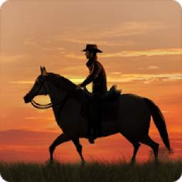 Cowboy Riding Jumping Horse 3d