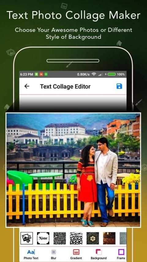 Text Photo Collage Maker स्क्रीनशॉट 1