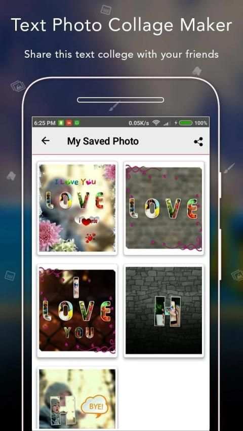 Text Photo Collage Maker स्क्रीनशॉट 6