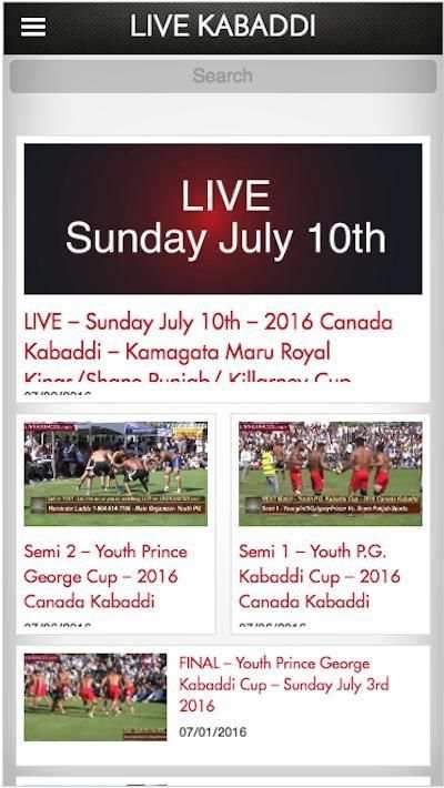 Live Kabaddi स्क्रीनशॉट 1