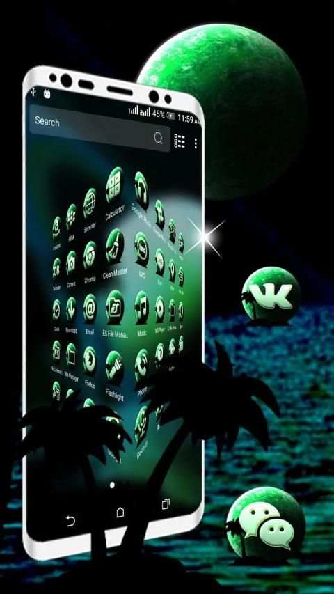 Green Planet Launcher Theme स्क्रीनशॉट 3