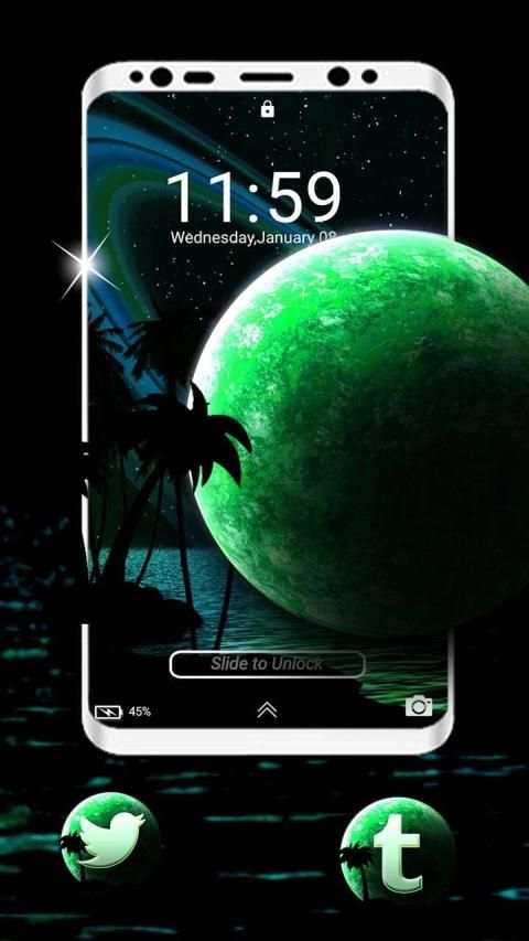 Green Planet Launcher Theme स्क्रीनशॉट 5