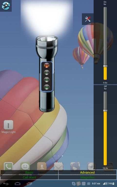 Magic Flashlight & Call Alert+ स्क्रीनशॉट 1