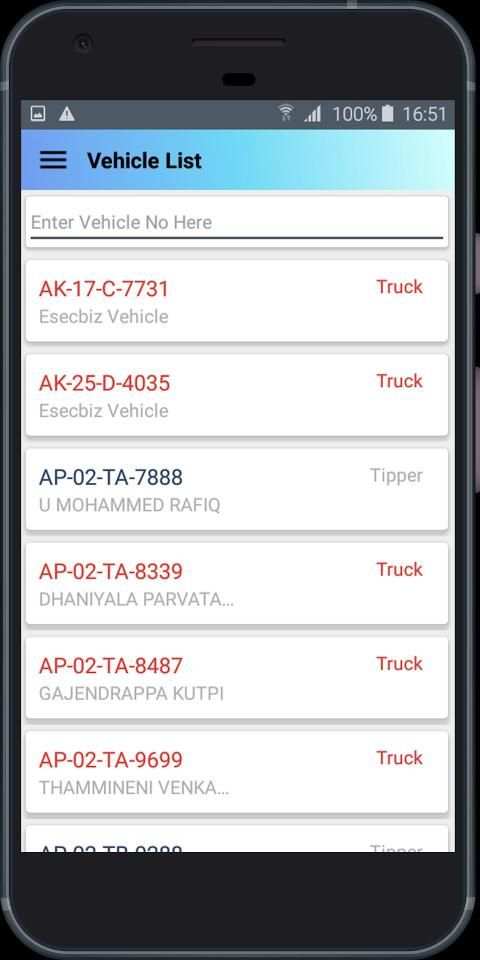 Ballari VTMS screenshot 2