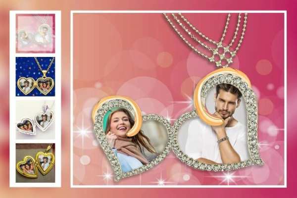 Heart Shape Locket Photo Editor Dual स्क्रीनशॉट 3