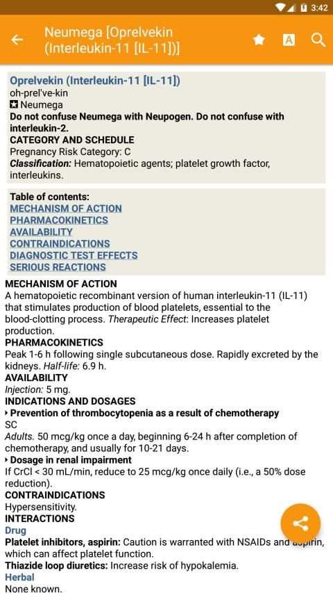 Mosby's Drug Reference for Health Professions स्क्रीनशॉट 12