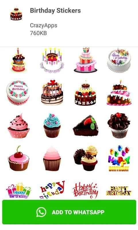 WAStickerApps - Birthday Stickers स्क्रीनशॉट 4
