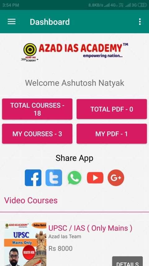 AZAD IAS ACADEMY screenshot 5