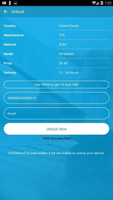 Free Unlock Network Code for ZTE SIM स्क्रीनशॉट 6