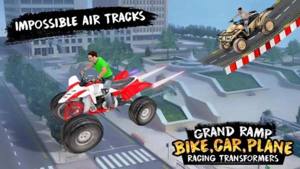 Grand Ramp Bike, Car & Plane Racing Transformers screenshot 7