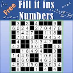 Number Fill in puzzles - Numerix, numeric puzzles