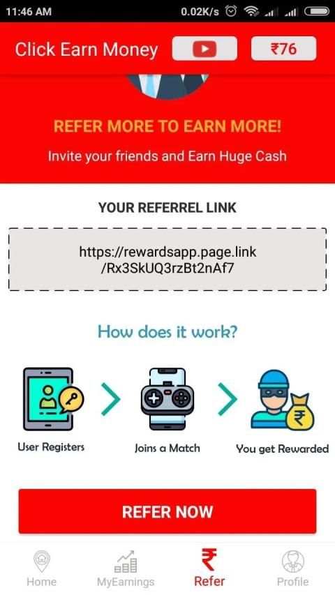 Click Earn Money-Earn Money Unlimited स्क्रीनशॉट 1