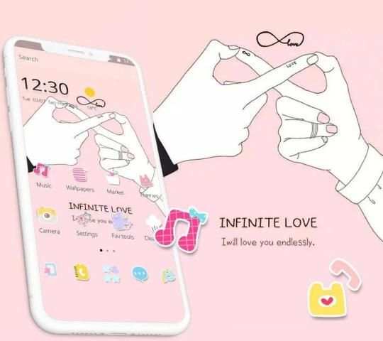 Pink Infinite Love Theme स्क्रीनशॉट 1