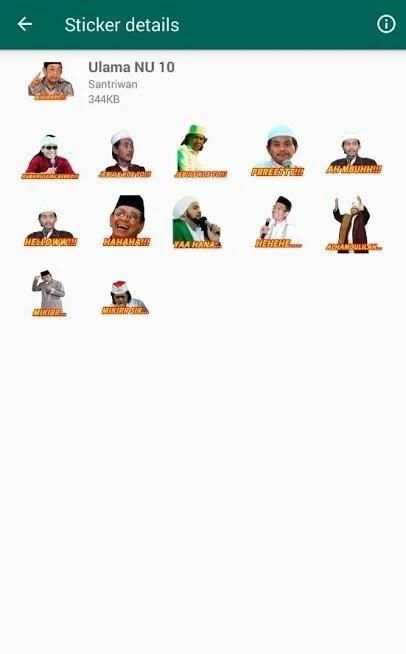 Stiker Kyai Nahdlatul Ulama - NU WAStickerApps screenshot 1